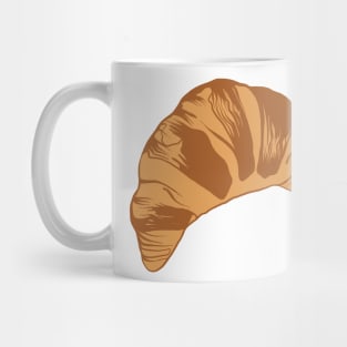 Flaky Croissant Illustration Mug
